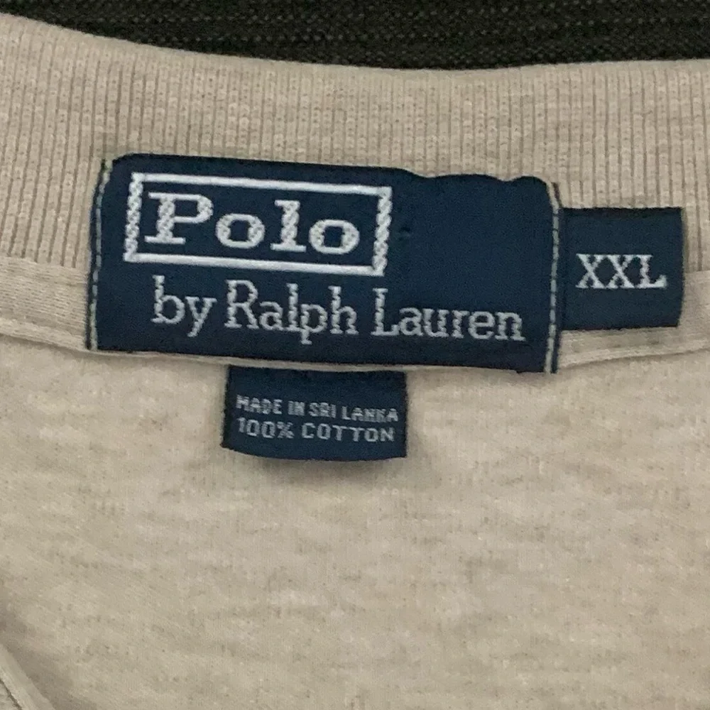 Polo by Ralph Lauren Light Beige/Heather Polo Shirt with Green Pony